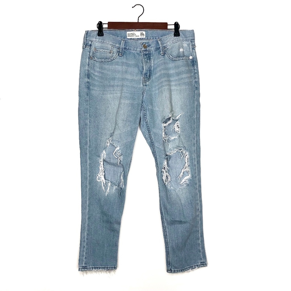 Abercrombie Distressed Boyfriend Jeans Sz 10